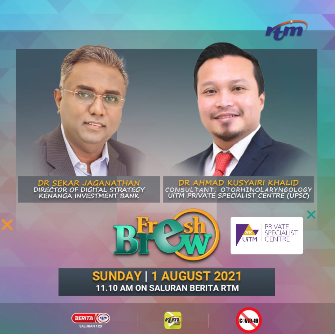 Bersama Dr Sekar Jaganathan di Rancangan Fresh Brew, RTM
